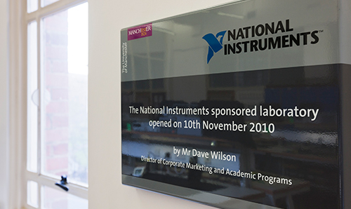 The National Instruments-sponsored laboratory at the University