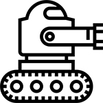 Unmanned ground vehicles icon