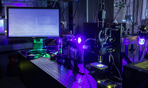 A laser experiment at the Photon Science Institute