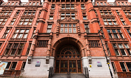 Front view of Sackville Street Building's main entrance